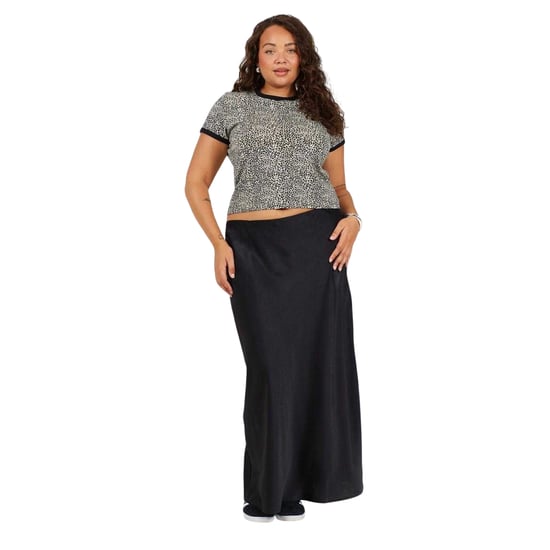 Brave Soul - T-Shirt für Damen, kurz geschnitten, Plus (Leopard/Schwarz) - Image 1