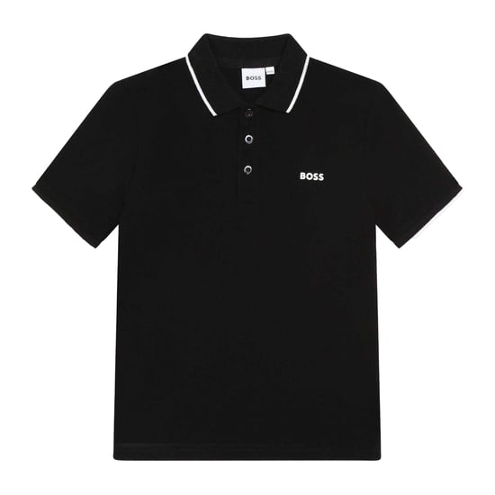 Boss - Poloshirt für Kinder, kurzärmlig (Schwarz) - Image 1