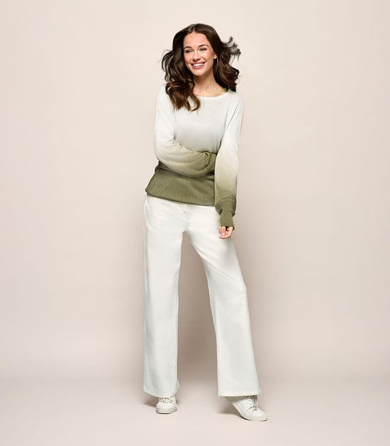 Corbyn Top Off-White / Olivgrün - Image 6