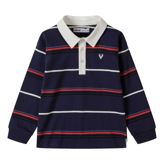 Minoti - Poloshirt für Jungen, Langärmlig (Blau) - Image 2