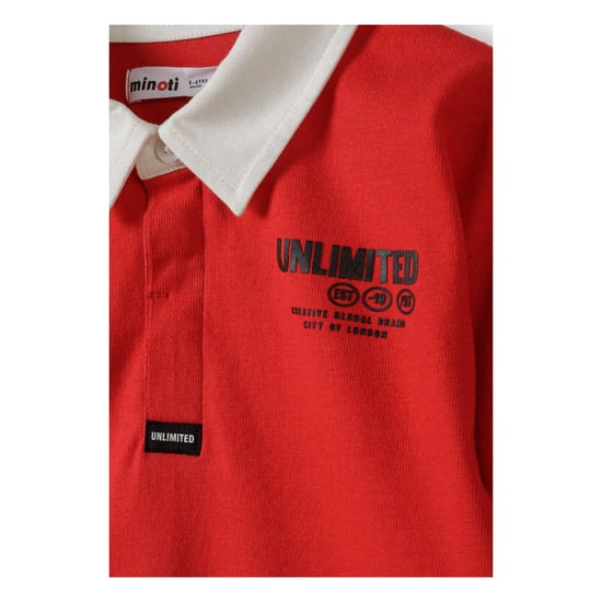 Minoti - Poloshirt für Jungen, Langärmlig (Rot) - Image 4