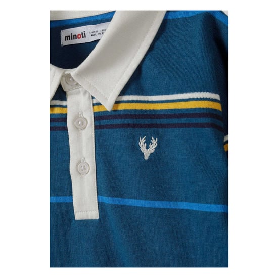Minoti - Poloshirt für Jungen, Langärmlig (Petrol) - Image 4