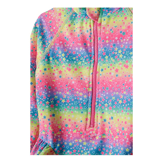 Minoti - Rashguard Badeanzug für Mädchen, Mit vorderem Reißverschluss (Bunt) - Image 3