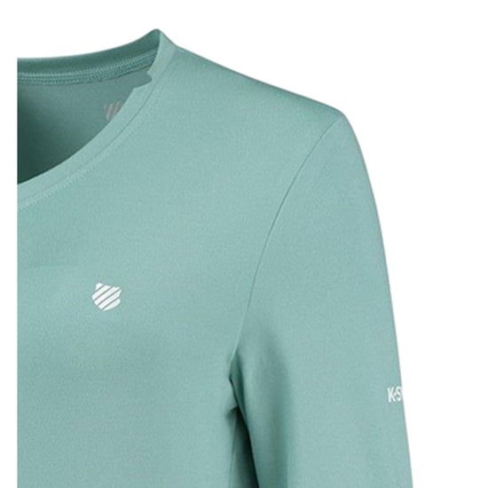 K-Swiss - "Hypercourt" T-Shirt für Damen, Regulär (Blau) - Image 4