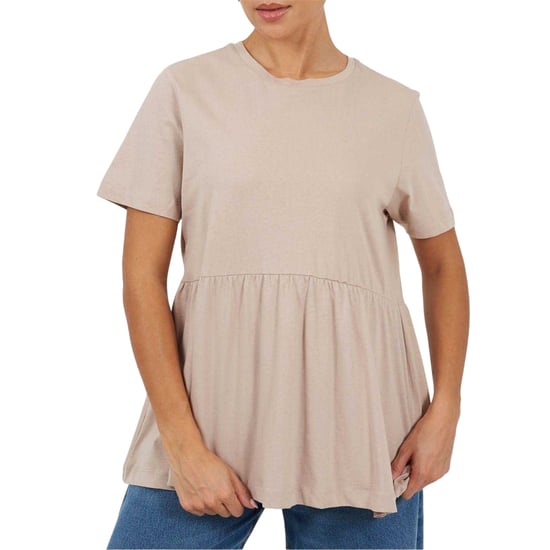 Brave Soul - T-Shirt-Kleid für Damen, Kittel Panel (Graubeige) - Image 2