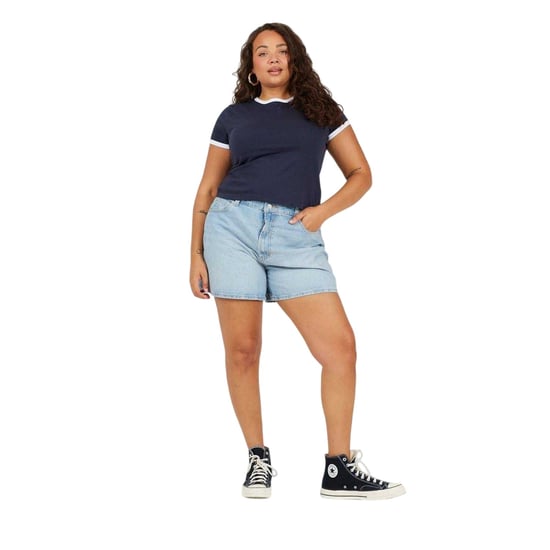 Brave Soul - T-Shirt für Damen, Rundhalsausschnitt, Plus (Marine/Weiß) - Image 1