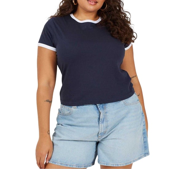 Brave Soul - T-Shirt für Damen, Rundhalsausschnitt, Plus (Marine/Weiß) - Image 2