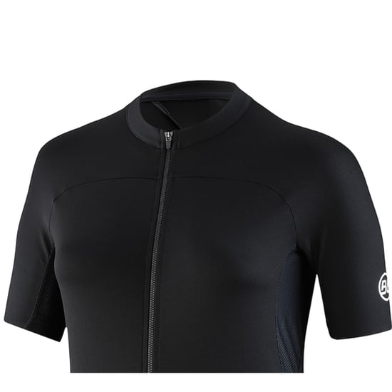 Bicycle Line - "Karol" Trikot für Damen, Durchgehender Reißverschluss, kurzärmlig (Schwarz) - Image 3