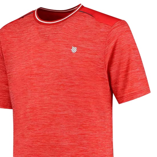 K-Swiss - "Hypercourt" T-Shirt für Herren, Hochleistungsmaterial (Lollipop-Rot) - Image 3