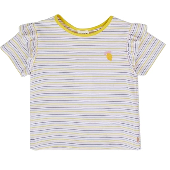 Carrement Beau - T-Shirt für Mädchen, bestickt, Rüschen (Weiß/Gelb) - Image 2