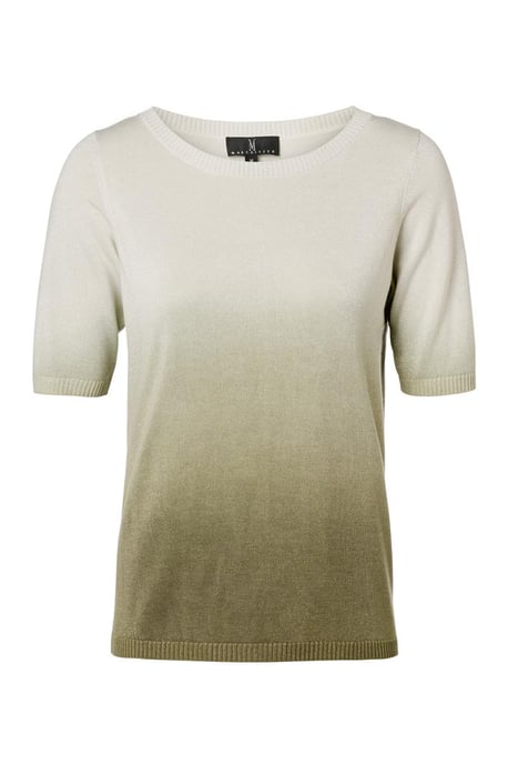 Cecile Top Off-White / Olivgrün - Image 2