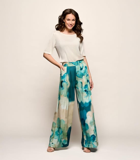 Corby Print Hose Blau - Image 6