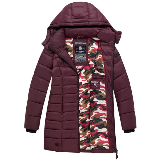 Marikoo Damen Winter Steppjacke Abendsternchen mit Kapuze - Image 6