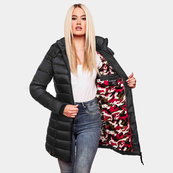 Marikoo Damen Winter Steppjacke Abendsternchen mit Kapuze - Image 6