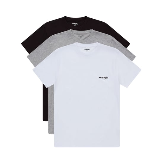 Wrangler Herren-T-Shirts – Marston – Schwarz/Grau/Weiß – 3er-Pack - Image 1