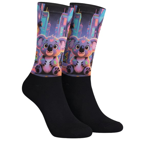 Lustig bedruckte lange Socken für Herren und Damen - Image 1