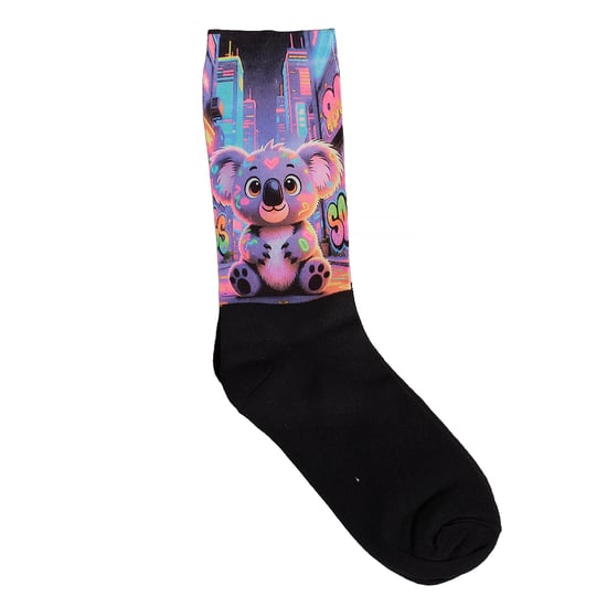 Lustig bedruckte lange Socken für Herren und Damen - Image 4