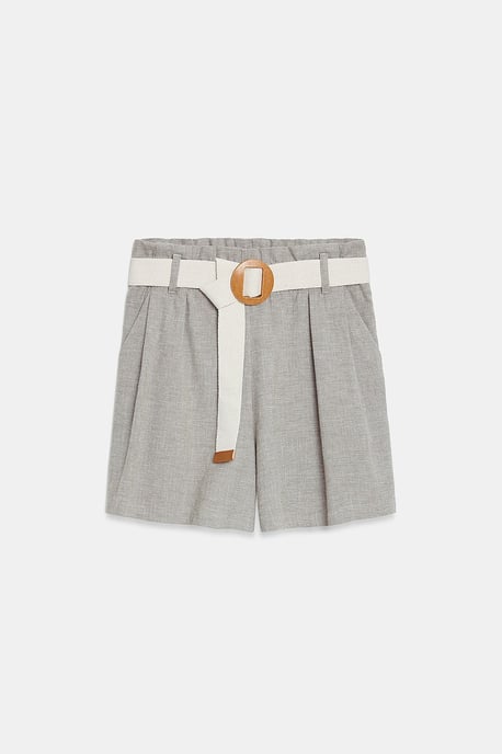 Hochtaillierte, maßgeschneiderte Weitbein-Shorts - Image 5