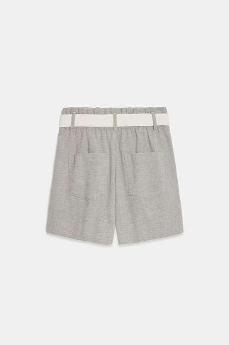 Hochtaillierte, maßgeschneiderte Weitbein-Shorts - Image 6