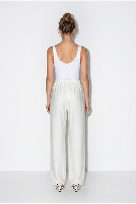 Damen-Hosen mit weitem Bein aus Krepp - Image 5