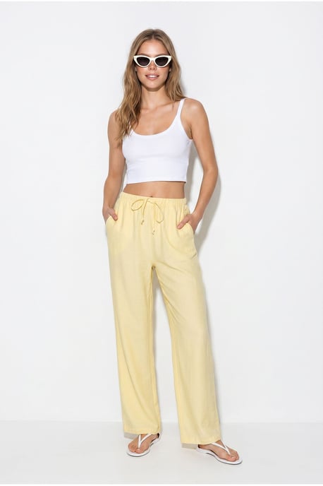 Damen-Hosen mit weitem Bein aus Krepp - Image 4