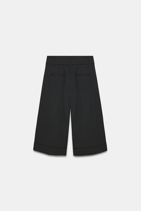 Hochtaillierte weite Crepe-Culottes - Image 6