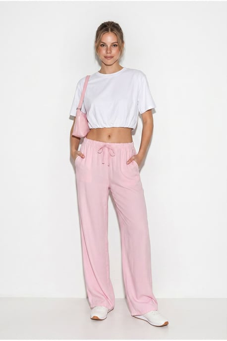 Hose aus Lyocell mit weitem Bein - Image 1