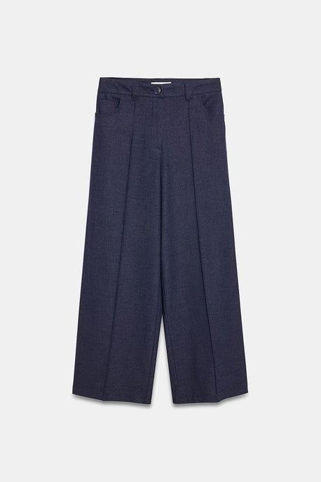 Hochtaillierte weit geschnittene Faltenhose - Image 5