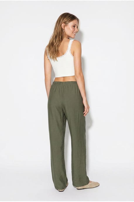 Damen-Hosen mit weitem Bein aus Krepp - Image 5