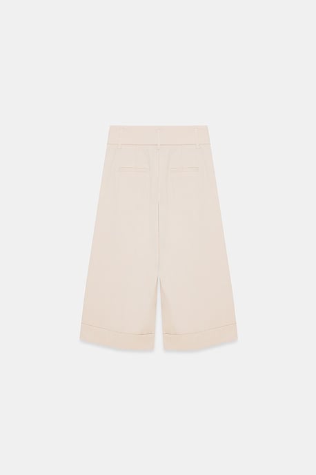 Hochtaillierte weit geschnittene Crepe-Culottes - Image 6