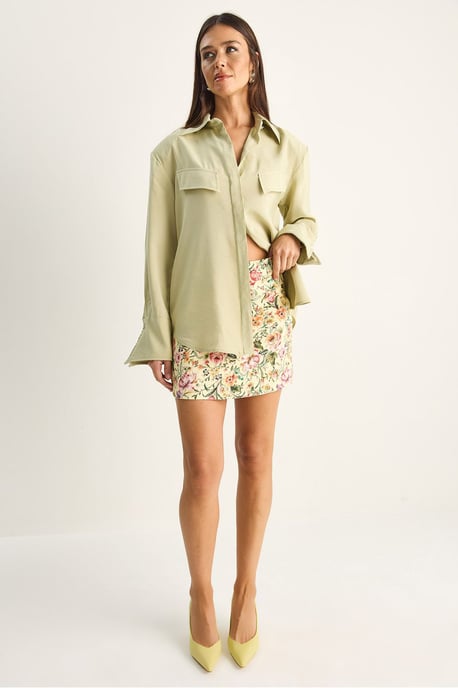 Damen Regular-Fit Woven Crepe Hemd - Image 6