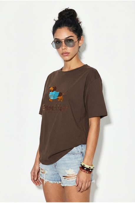 Übergrößen Bedrucktes Baumwoll-Jersey T-Shirt - Image 2