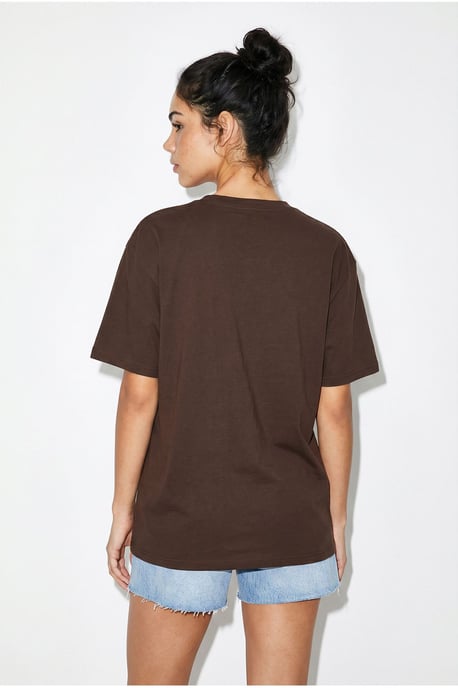 Übergrößen Bedrucktes Baumwoll-Jersey T-Shirt - Image 4