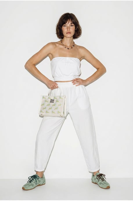 Elastische Taillen-Straight-Leg-Hosen mit Taschen - Image 4