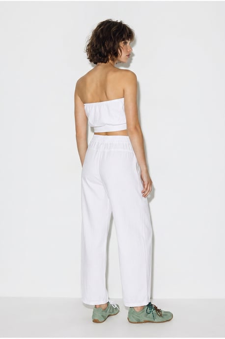 Elastische Taillen-Straight-Leg-Hosen mit Taschen - Image 5