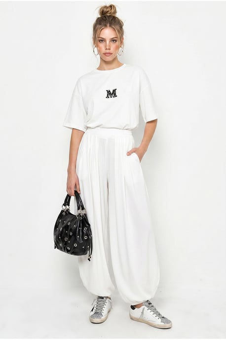 Übergröße Crew-Neck T-Shirt und weite Hose Set - Image 1