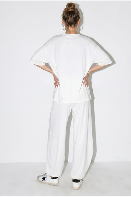 Übergröße Crew-Neck T-Shirt und weite Hose Set - Image 6
