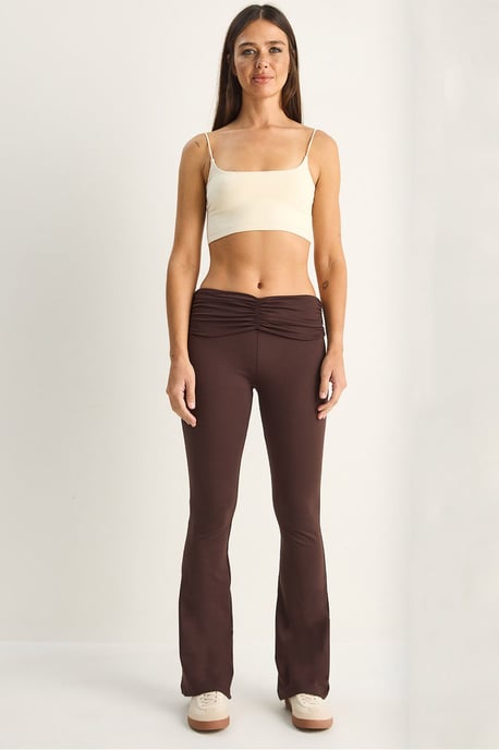 Hoch geschnittene Bootcut-Leggings - Image 2