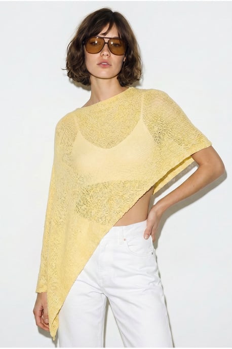 Damen Strick Cut-Out Strandüberwurf - Image 3