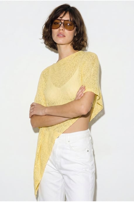 Damen Strick Cut-Out Strandüberwurf - Image 4