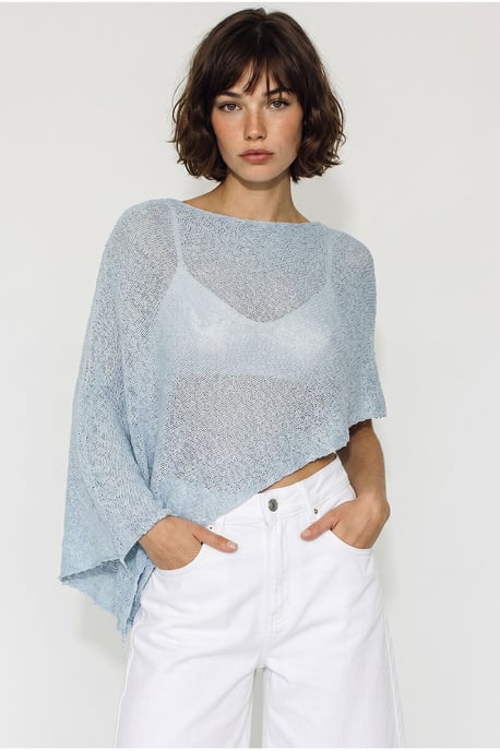 Damen Strick Cut-Out Strandüberwurf - Image 2