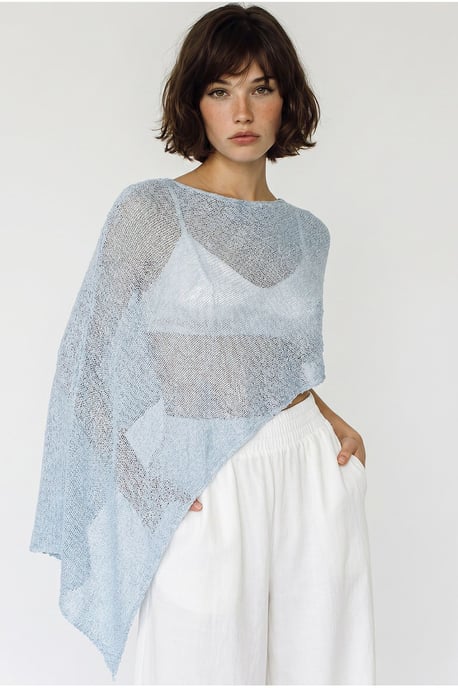 Damen Strick Cut-Out Strandüberwurf - Image 3