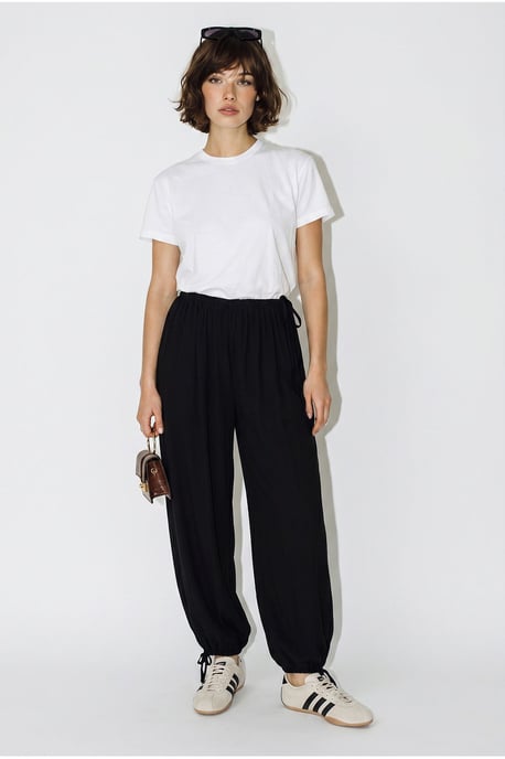 Damen Knöchellange Salwar-Hosen mit Bindegürtel - Image 2