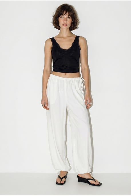 Damen Knöchellange Salwar-Hosen mit Bindegürtel - Image 4