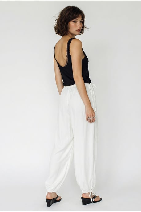 Damen Knöchellange Salwar-Hosen mit Bindegürtel - Image 5