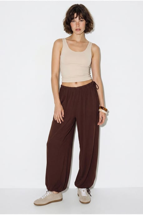 Damen Knöchellange Salwar-Hosen mit Bindegürtel - Image 2