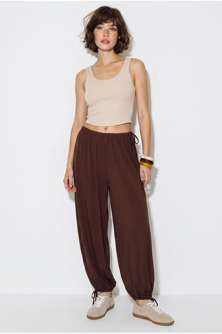 Damen Knöchellange Salwar-Hosen mit Bindegürtel - Image 4