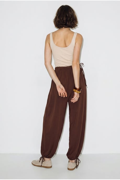 Damen Knöchellange Salwar-Hosen mit Bindegürtel - Image 5