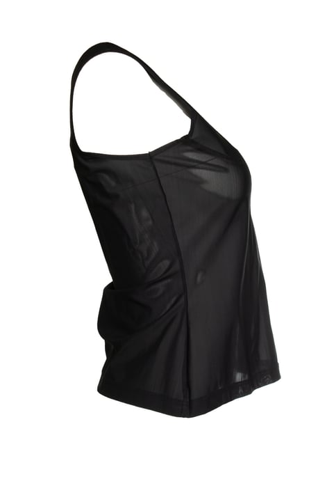 Mugler, transparentes Top in Schwarz - Image 4
