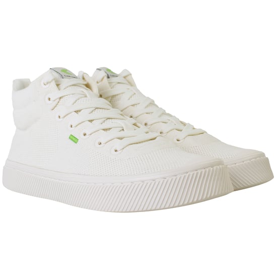 Cariuma IBI High Knit Unisex Off White Plimsolls - Image 2